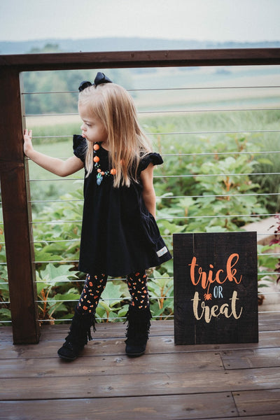 Black Pearl with Pockets - Size 12m, 18m, 4t, 6
