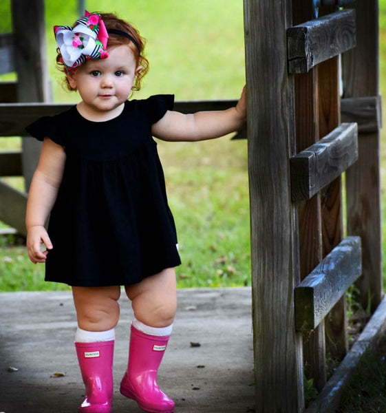 Black Pearl with Pockets - Size 12m, 18m, 4t, 6
