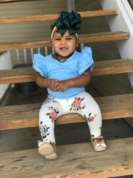 Baby Blue Flutter Tank - Size 6m
