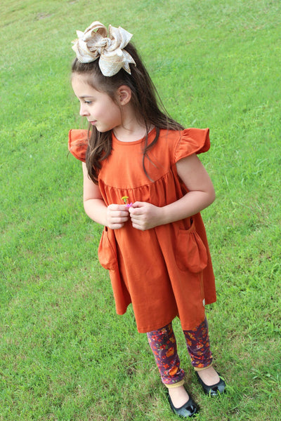 Pumpkin Pearl with Pockets - Size 6m