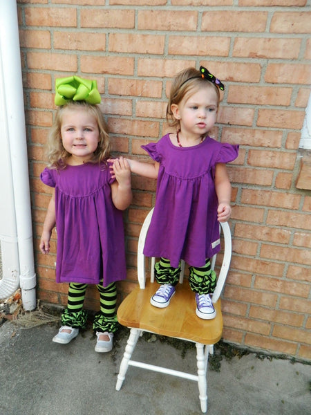 Witches Britches Lime and Black Stripe Icings - Size 3m, 6m, 12m, 6