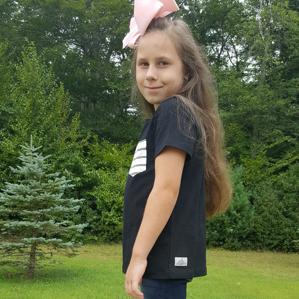 Cotton Trousers Black Pocket Tee - 12m, 18m, 2t, 4t, 6