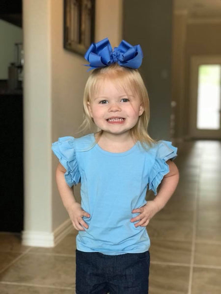 Baby Blue Flutter Tank - Size 6m