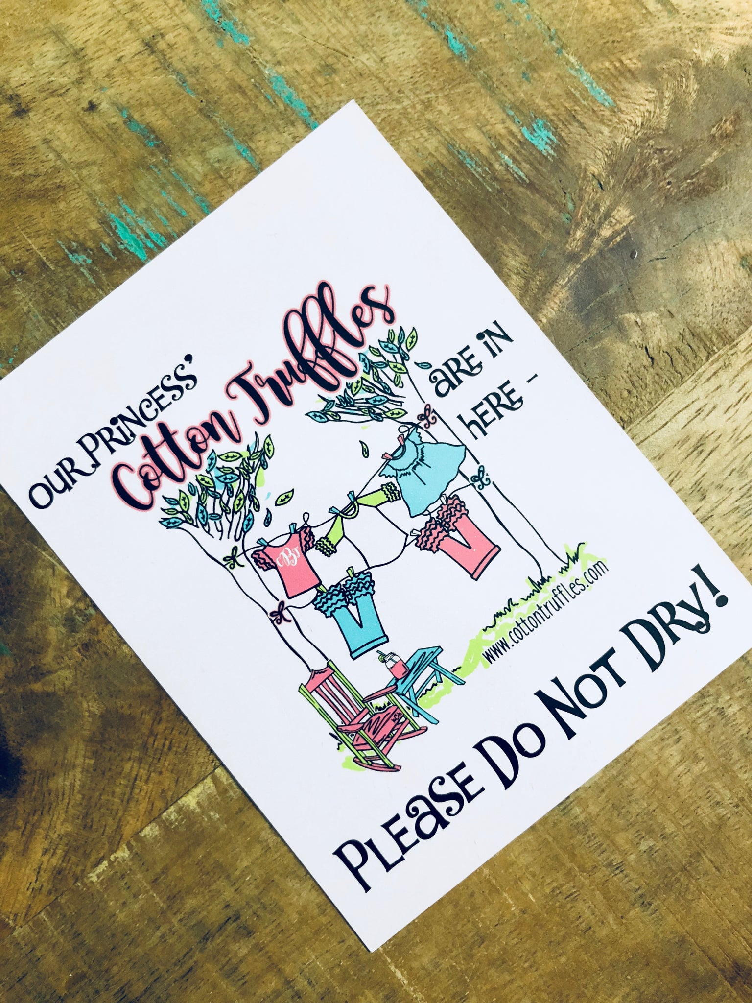 Cotton Truffles "DO NOT DRY' Washer Magnet