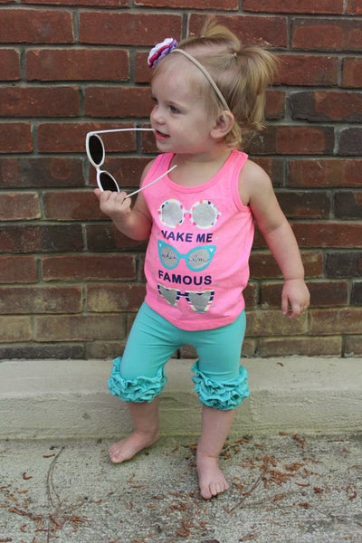 Turquoise Icing Capris - Size 12m, 18m, 8