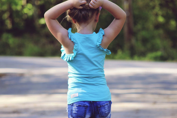 Turquoise Ruffle Racer - 12m, 18m, 2t, 4t, 6