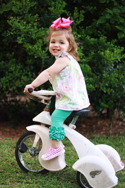 Turquoise Icing Capris - Size 12m, 18m, 8
