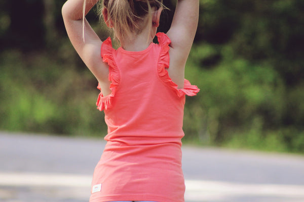 Coral Ruffle Racer