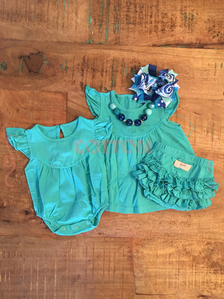 Turquoise Pearl - Size 3m, 6m, 12m, 18m
