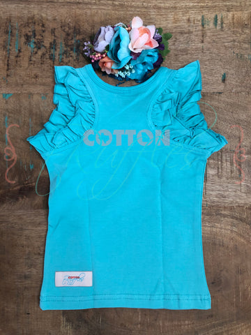 Turquoise Ruffle Racer - 12m, 18m, 2t, 4t, 6