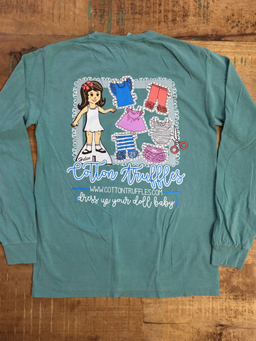 Turquoise CTB Long Sleeve Adult T-Shirt
