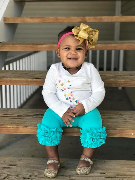 Turquoise Icing Capris - Size 12m, 18m, 8
