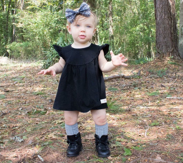 Black Pearl with Pockets - Size 12m, 18m, 4t, 6