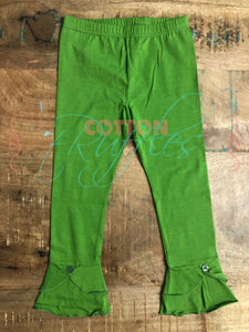 Sage Unraveled Full Length Ruffle Bottoms