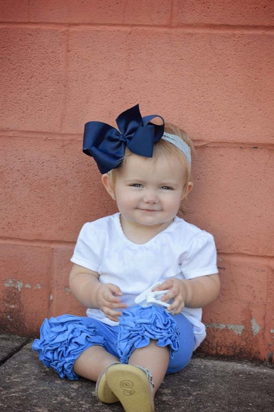 Cornflower Blue Icing Capris - Size 12m, 18m, 2t