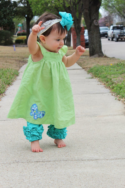 Turquoise Icing Capris - Size 12m, 18m, 8
