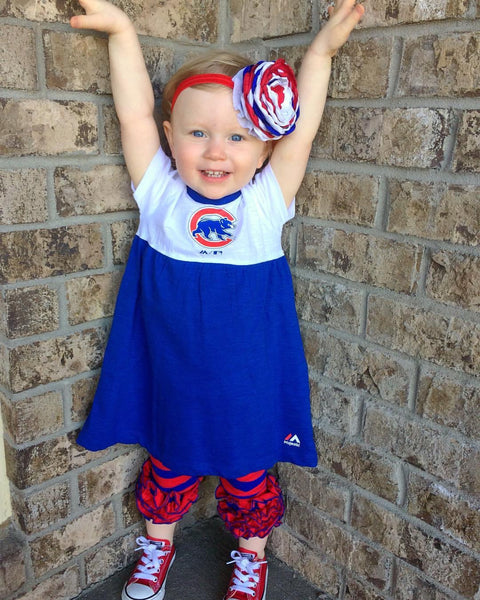 Red & Royal Stripe Icing Capris - Size 12m, 18m, 2t