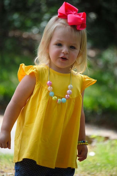 Lemon Yellow Pearl with Pockets