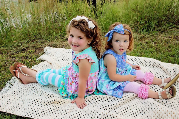Beach Umbrella Stripe Icing Capris - 6m, 12m, 18m, 8