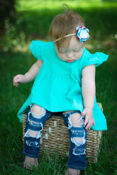 Turquoise Pearl - Size 3m, 6m, 12m, 18m
