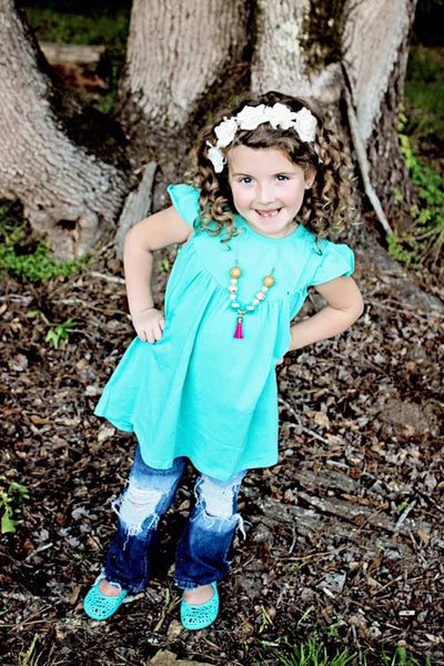 Turquoise Pearl - Size 3m, 6m, 12m, 18m