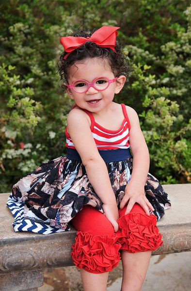 Poppy Red Icing Capris - Size 12m, 18m, 2t