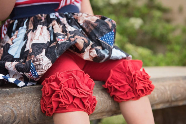 Poppy Red Icing Capris - Size 12m, 18m, 2t