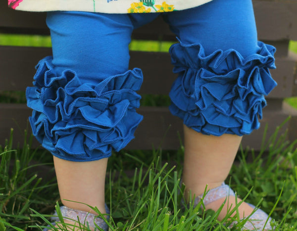 Royal Blue Icing Capris - Size 6m, 12m, 18m, 2t