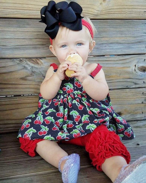 Poppy Red Icing Capris - Size 12m, 18m, 2t