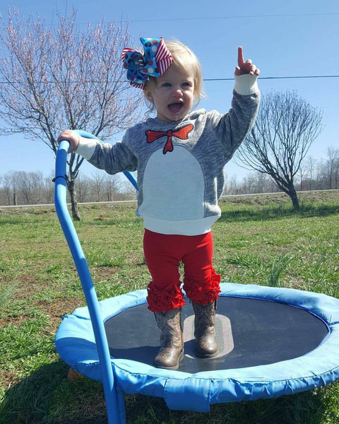 Poppy Red Icing Capris - Size 12m, 18m, 2t