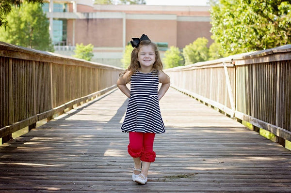 Poppy Red Icing Capris - Size 12m, 18m, 2t
