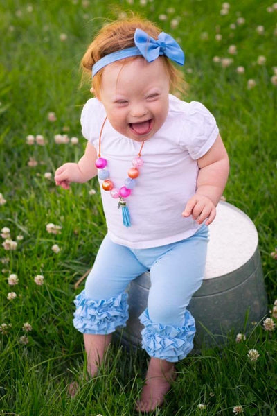 Baby Blue Icing Capris
