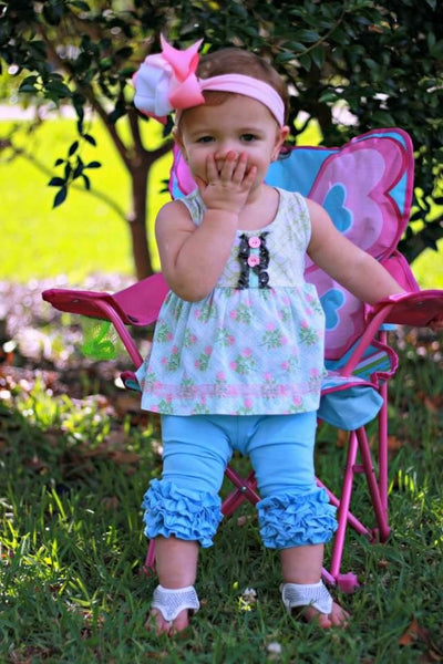 Baby Blue Icing Capris