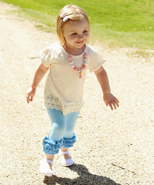 Baby Blue Icing Capris