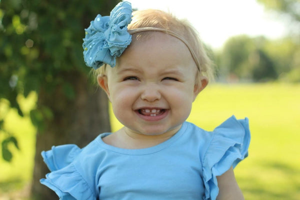 Baby Blue Flutter Tank - Size 6m