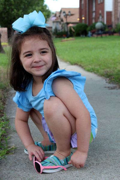 Baby Blue Flutter Tank - Size 6m