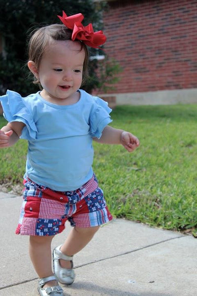 Baby Blue Flutter Tank - Size 6m