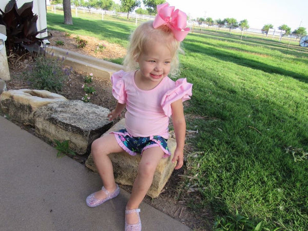 Soft Pink Flutter Tank - 3m, 6m, 12m