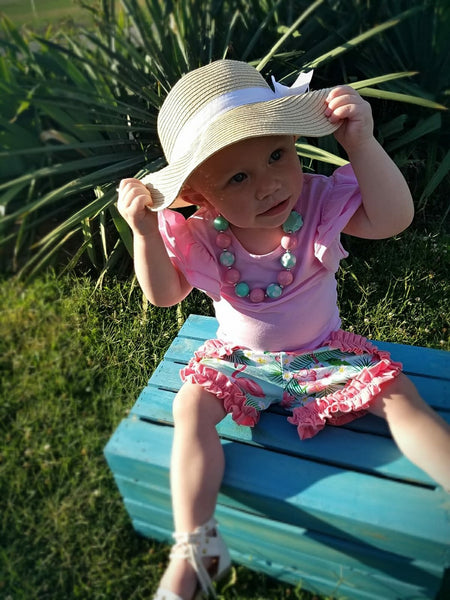 Soft Pink Flutter Tank - 3m, 6m, 12m