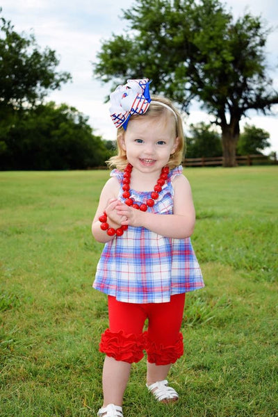 Poppy Red Icing Capris - Size 12m, 18m, 2t