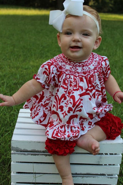 Poppy Red Icing Capris - Size 12m, 18m, 2t