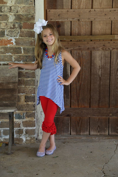 Poppy Red Icing Capris - Size 12m, 18m, 2t
