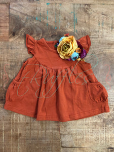 Pumpkin Pearl with Pockets - Size 6m