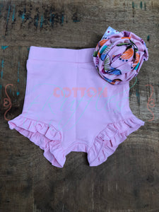 Pink High Rise tRuffle Shorties