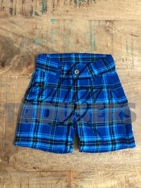 Cotton Trousers Plaid Shorts - Imperfect