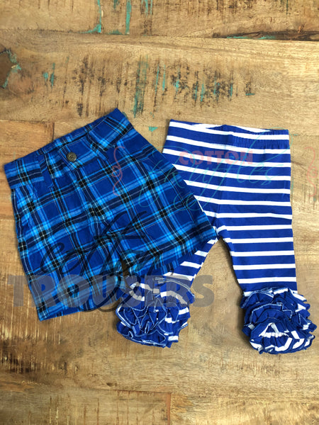 Cotton Trousers Plaid Shorts - Imperfect