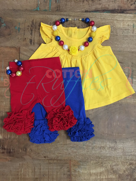 Royal Blue Icing Capris - Size 6m, 12m, 18m, 2t