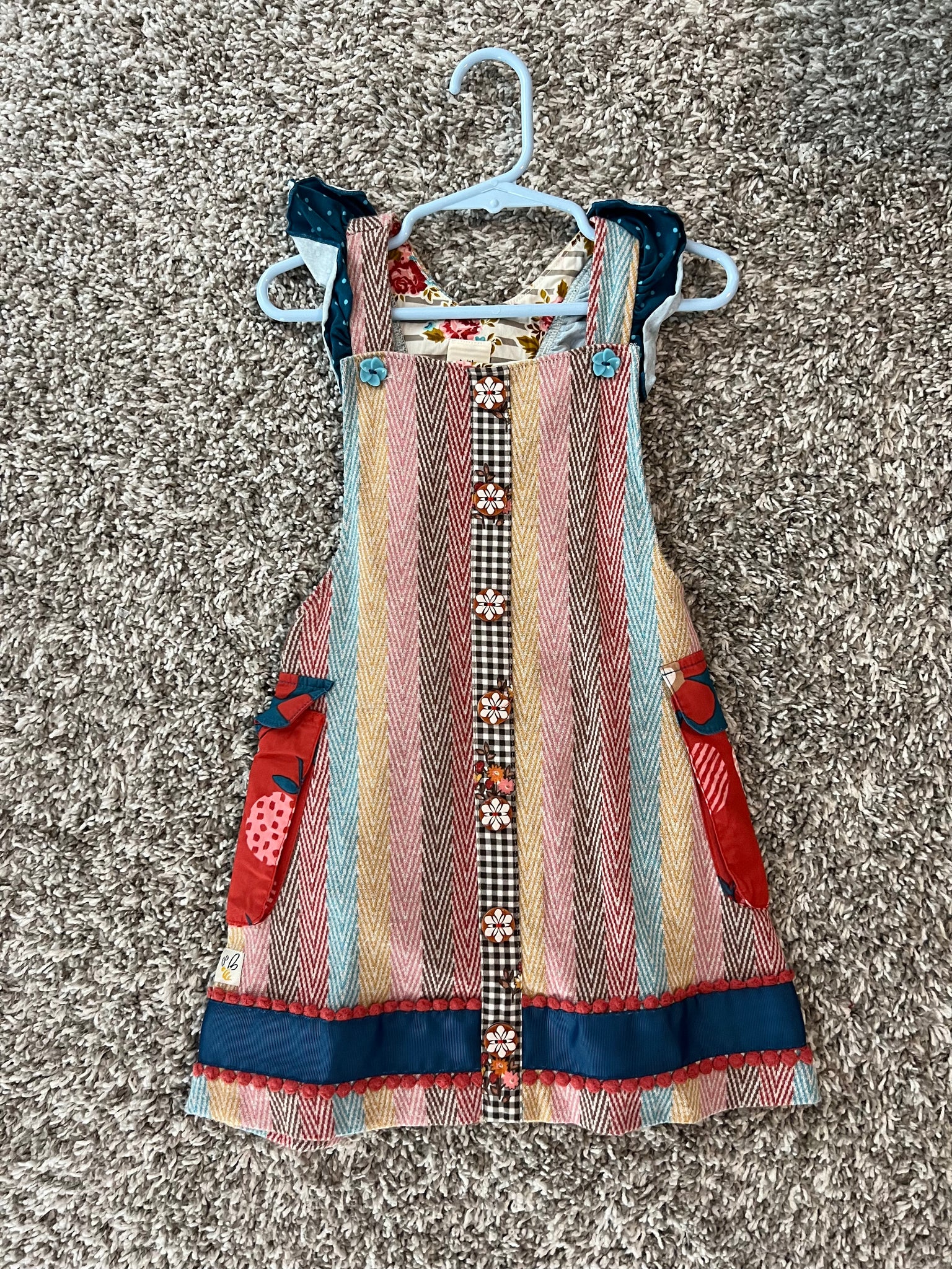Wildflowers Vintage Jumper Dress Size 4
