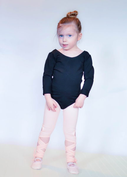 Pink Ballet Wrap Leggings - Size 6