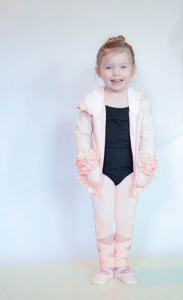 Pink Ballet Wrap Leggings - Size 6